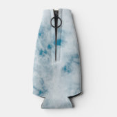 Marmorblau Textur Hintergrund Flaschenkühler (Rückseite)