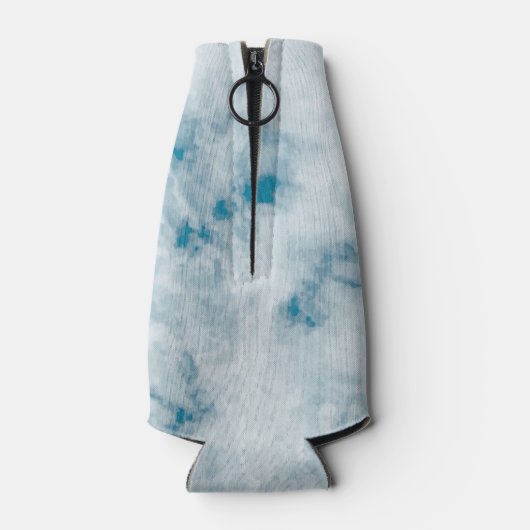 Marmorblau Textur Hintergrund Flaschenkühler (Rückseite)