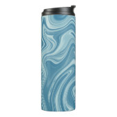 Marmorblau Thermosbecher (Nach links gedreht)