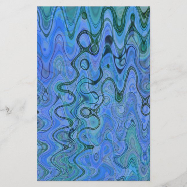 Marmorblaue Gewässer (Vorderseite)