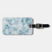 Marmorblauer Hintergrund Gepäckanhänger (Vorderseite horizontal)