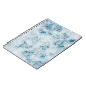 Marmorblauer Hintergrund Notizblock (Linke Seite)