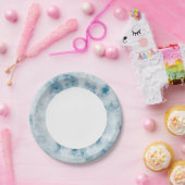 Marmorblauer Hintergrund Pappteller (Party)