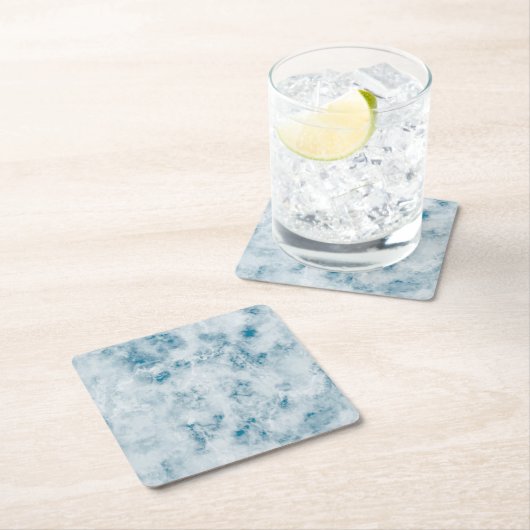 Marmorblauer Hintergrund Rechteckiger Pappuntersetzer (Vor Ort)