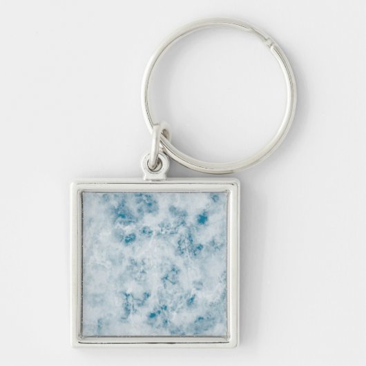 Marmorblauer Hintergrund Schlüsselanhänger (Vorne)