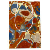 Marmorblaues Rot-Creme-Gelb des Mittlere Geschenktüte (Vorderseite)