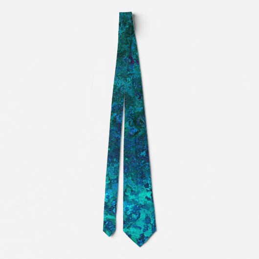 Marmorboden blau und türkisblau krawatte (Rückseite)