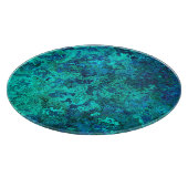 Marmorboden blau und türkisblau schneidebrett (Ecke)