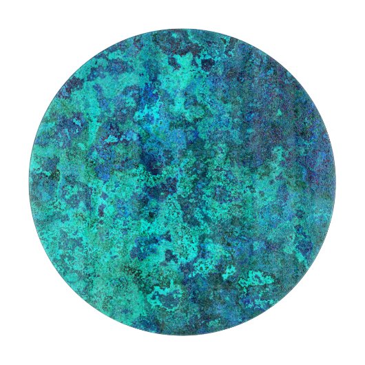 Marmorboden blau und türkisblau schneidebrett (Vorderseite)