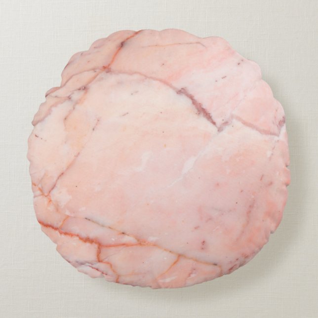 Marmorboden, gemusterte Struktur Rundes Kissen (Vorderseite)