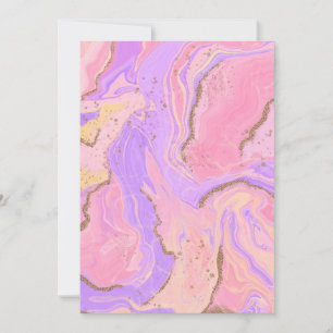 Marmorboden - rosa und lila einladung