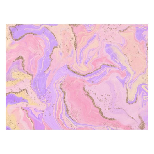 Marmorboden - rosa und lila tischdecke (Vorderseite (Horizontal))