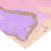 Marmorboden - rosa und lila tischdecke (Schrägansicht)