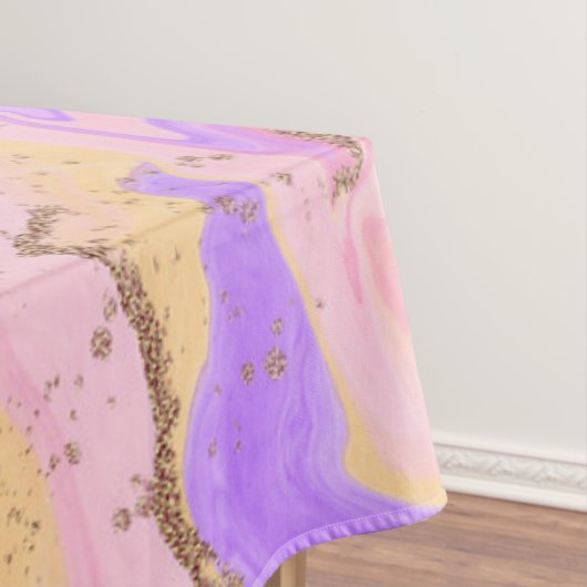 Marmorboden - rosa und lila tischdecke (Beispiel)