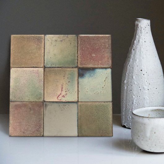 Marmorboden Set mit 9 Wanddekor Fliese