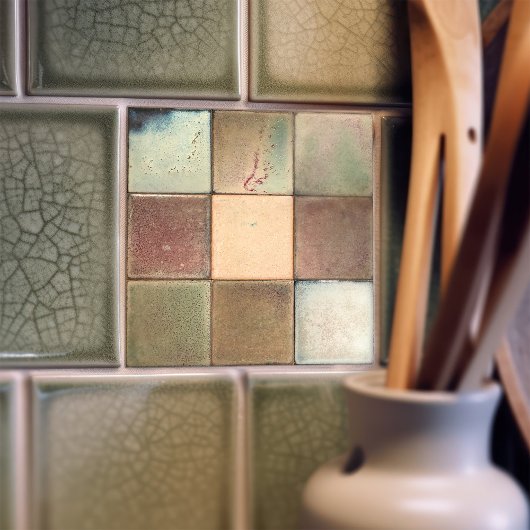 Marmorboden Set von 9 Wanddekor Cer Fliese