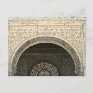 Marmorbogen delhi fort postkarte