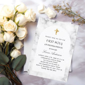 Marmorbogen erste heilige Kommunion Einladung