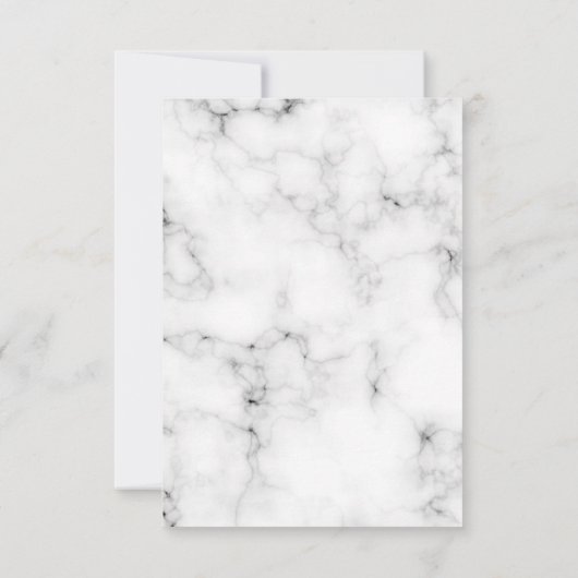 Marmorbogengold-Taufe Einladung (Rückseite)