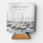 Marmorboote an der Küste bei Hochzeit im Hafen Sea Dosenkühler (Vorderseite)