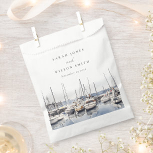 Marmorboote an der Küste bei Hochzeit im Hafen Sea Geschenktütchen