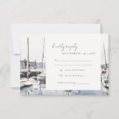 Marmorboote an der Küste von Mute Pastel Seascape  RSVP Karte (Vorderseite)