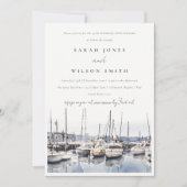 Marmorboote an der Küste zum Jubiläum der Seascape Einladung (Vorderseite)