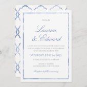 Marmorbräunungseinladung - Blumenkornblume Einladung (Vorne/Hinten)