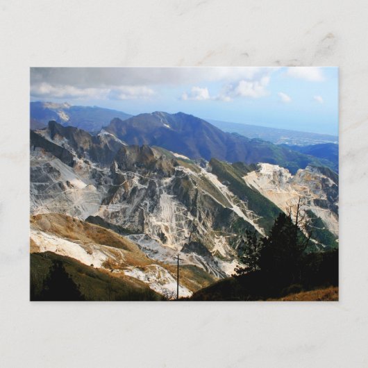 Marmorbrüche, Carrara - Italien Postkarte (Vorderseite)