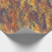 Marmorbuch Endpaper Yellow Orange Blue Violet Geschenkpapier (Ecke)