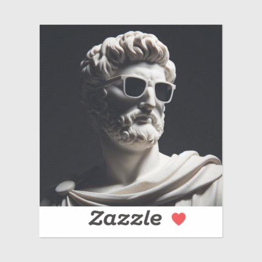 Marmorbüste Aufkleber (Blatt)