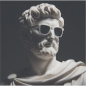 Marmorbüste Aufkleber (Vorderseite)