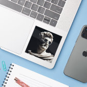 Marmorbüste Aufkleber (Laptop mit iPhone)