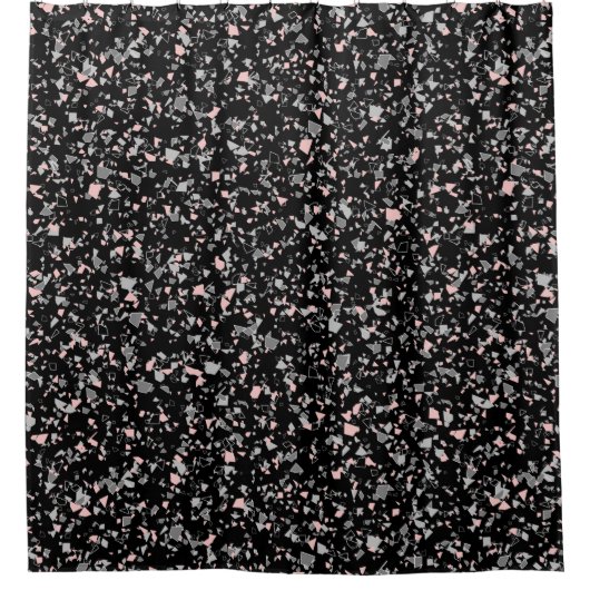 Marmorchips Gestein formen Teile abstrakt struktur Duschvorhang (Vorderseite)