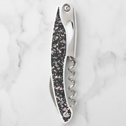 Marmorchips Gestein formen Teile abstrakt struktur Kellnermesser (Rückseite)