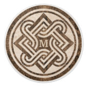 Marmordekor Keramikknauf (Vorderseite)