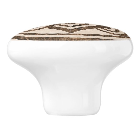 Marmordekor Keramikknauf (Seitenansicht)