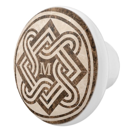 Marmordekor Keramikknauf (Rechts)