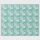 Marmordekor, künstlerische abstrakte Farbe Geschenkpapier (Flach)