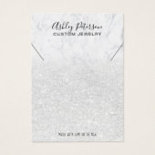 Marmordekronenverkleidung aus weißem Glitzer (Vorderseite)