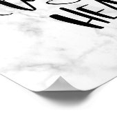 Marmordesign | Inspiration Zitat Poster (Ecke)