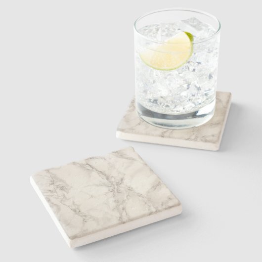 Marmordesign Kalkstein-Untersetzer Steinuntersetzer (Seitenansicht)