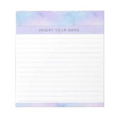Marmordesign Personalisiert Notepad 5.5" x 6" Notizblock (Vorderseite)