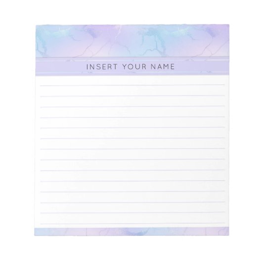 Marmordesign Personalisiert Notepad 5.5" x 6" Notizblock (Vorderseite)