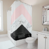 Marmordreiecke Duschvorhang (Beispiel)