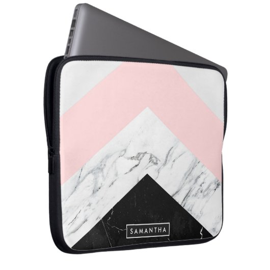Marmordreiecke Laptopschutzhülle (Vorne Rechts)