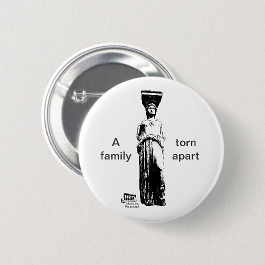 Marmore wiedervereinigten sich Caryatid-Knopf Button (Vorne & Hinten)