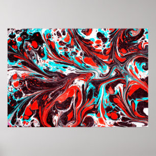 Marmorebru farbige Acrylporenplatte Rücken Poster