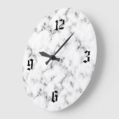 Marmoreffekt Große Wanduhr (Winkel)