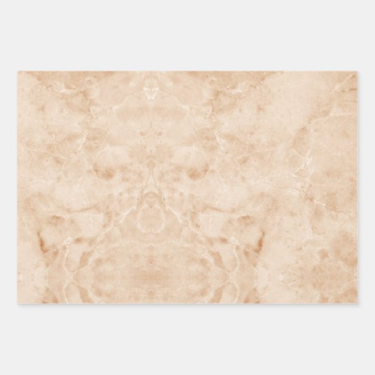 Marmoreffekt-Keramik Geschenkpapier Set (Vorderseite)